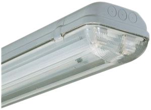 Luminaire de secours IP65 2×18W PE 1h