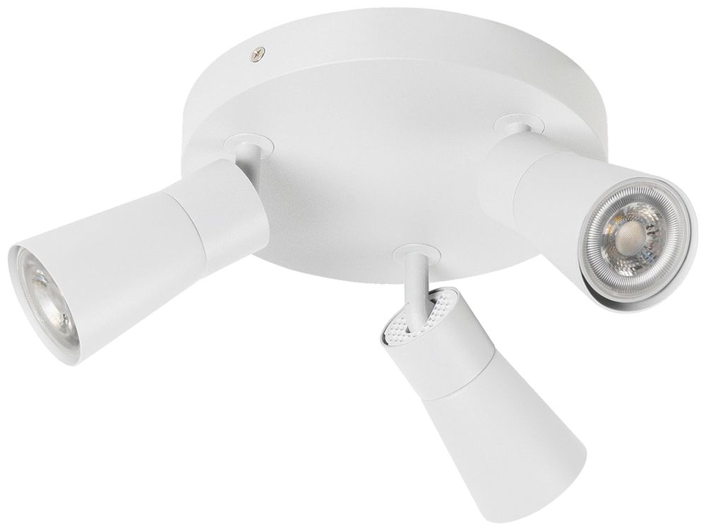 Spot SLV PURI 2.0 Cone CW GU10 3×6W VAR Ø180×113mm blanc