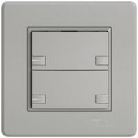 Pulsante universale INC EDIZIO.liv UNI SNAPFIX® 5…48V c.LED blu 2× com.2T grc