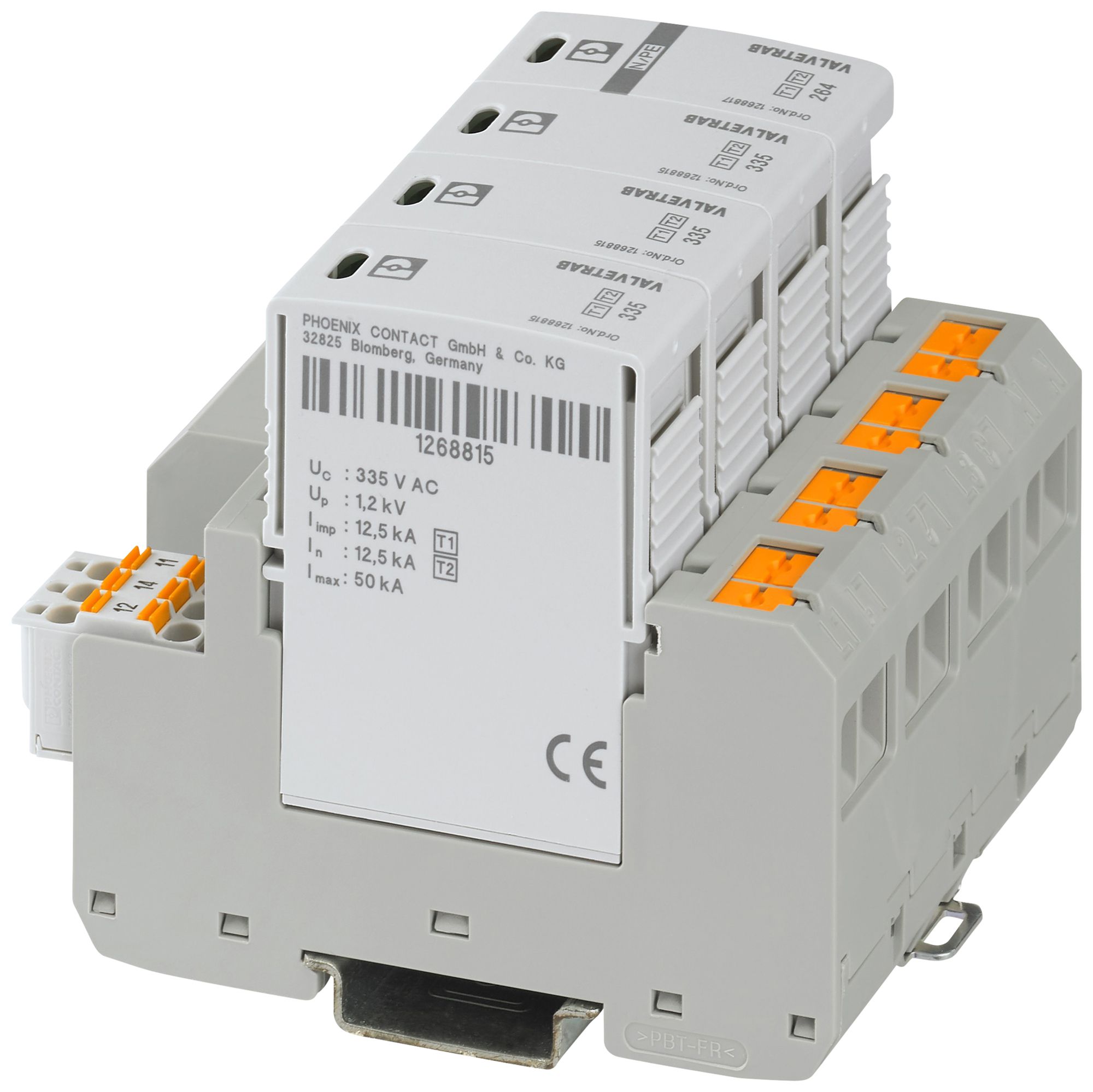 Blitzstromableiter PX VAL-MS-T1/T2 335/12.5/3+1-FM-PT Typ 1+2