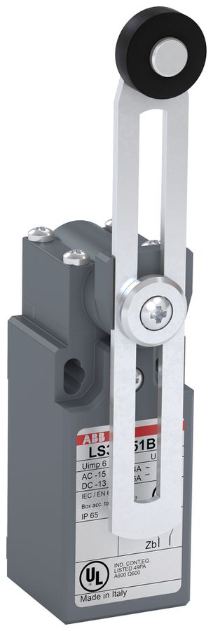 Interrupteur de position ABB LS3 levier pivotant à galet ajustable UL-V0 M16