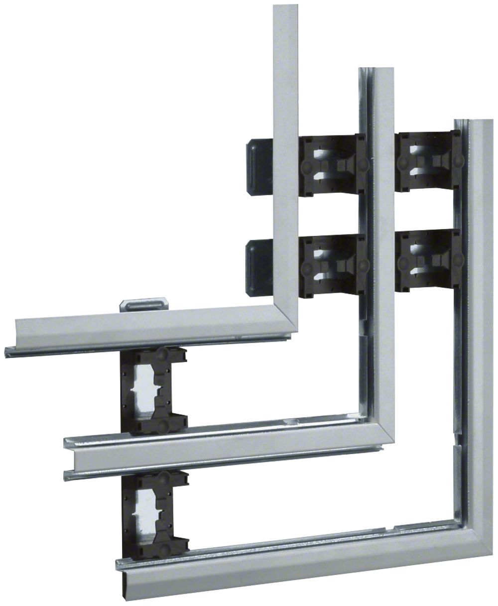 Angle plat Hager multiple pour BKIS 25mm zing.