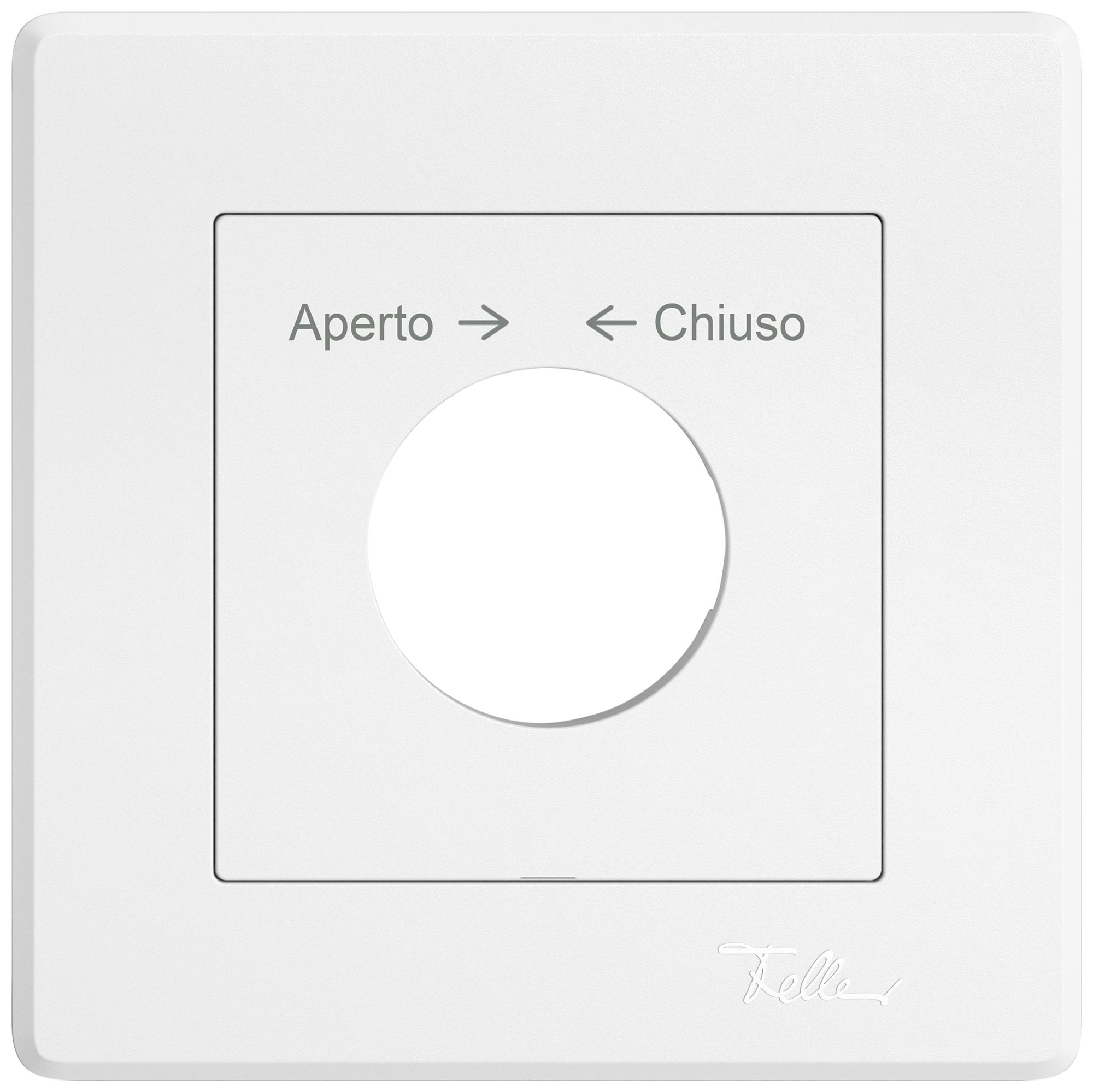 UP-Montageset EDIZIO.liv SNAPFIX® f.Schwenktaster m.Schloss Aperto → ← Chiuso ws