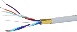 Kabel U72 2x4x0,8mm abgeschirmt halogfrei