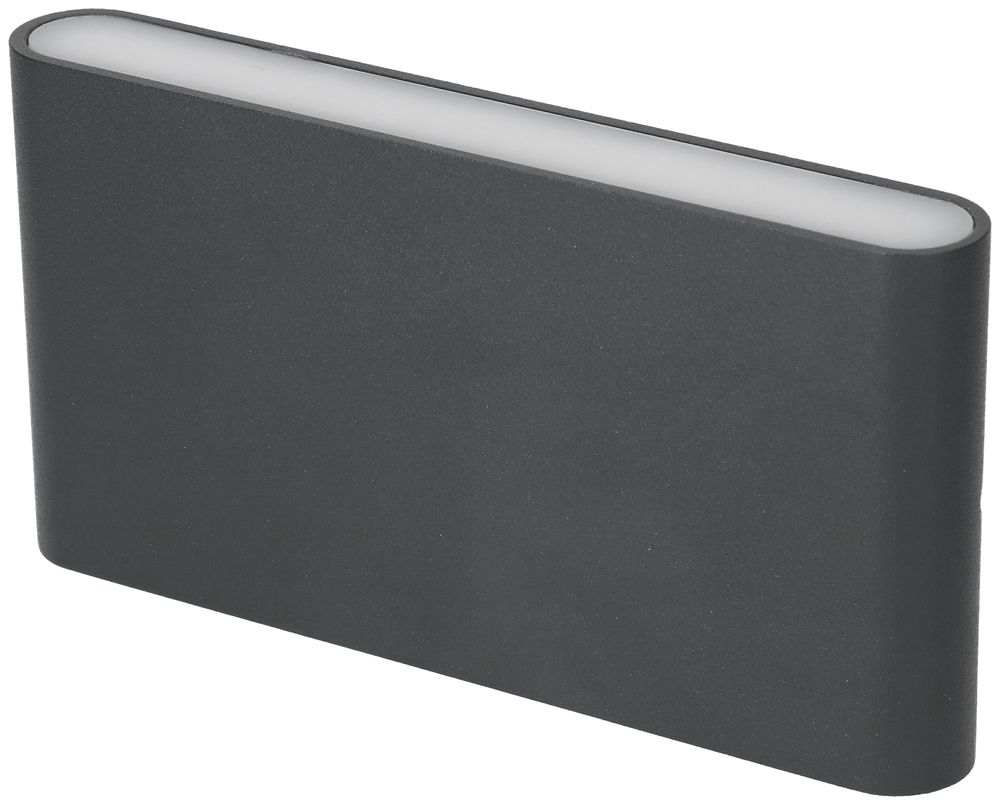 LED-Wandleuchte Wall-Flat 230V 8.5W 540lm 930, anthrazit, IP54