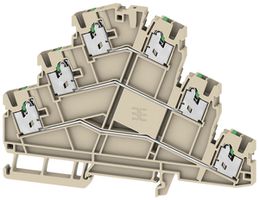 Durchgangs-Reihenklemme WM S3T 2.5mm² 22A 800V Feder 2×3 TH35 be