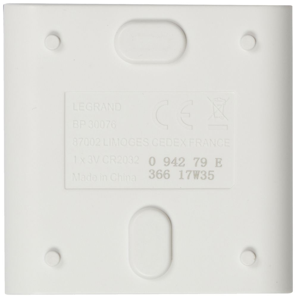 Funk-Sonnerietaster Legrand Premium 100m, 3V, IP54, weiss