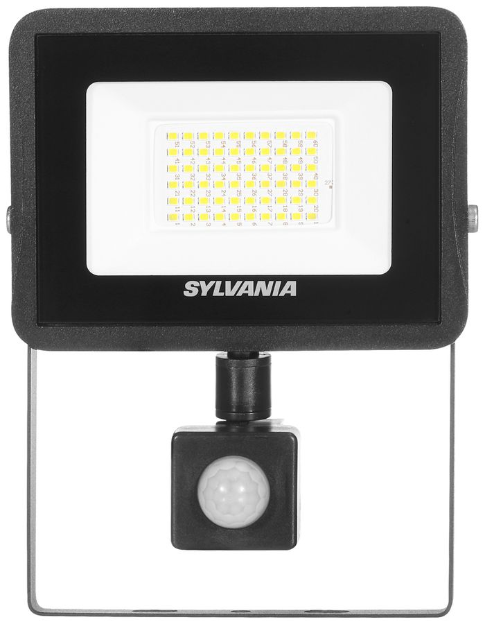 Projecteur LED Sylvania START Flood PIR 43W 5000lm 840 IP65 110° 201×156mm no