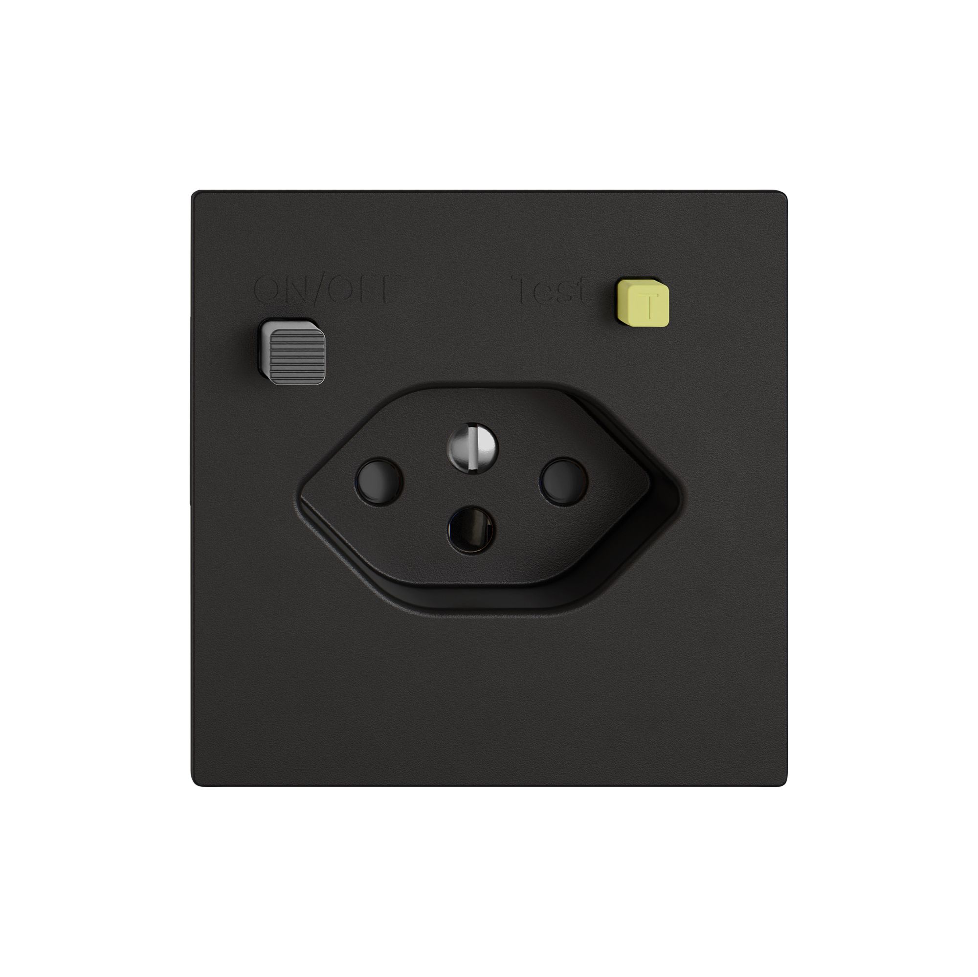 Steckdose FI EDIZIO.liv  1×T13 mit Shutter sz