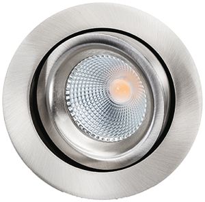 Downlight LED SG Junistar Lux 8W 590lm 930 IP20/IP44 42° REG Ø94mm argento