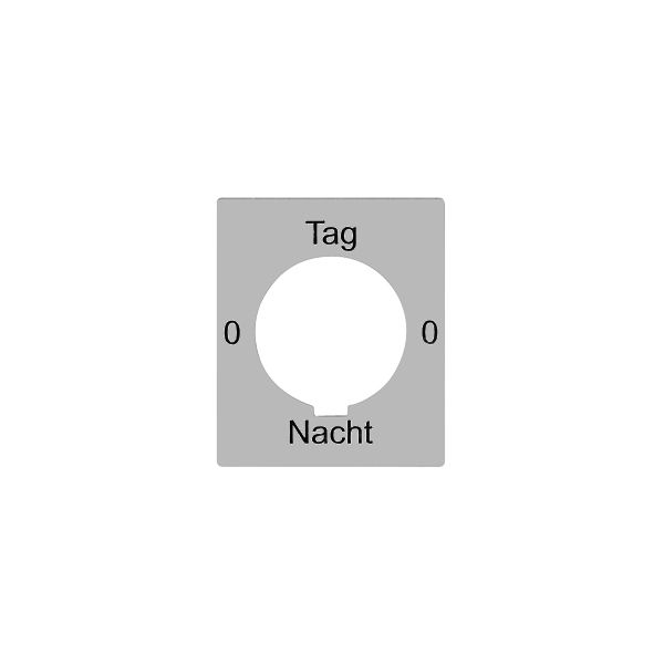 Disque indicateur 0-Tag-0-Nacht pour interr.à clé FLF FH
