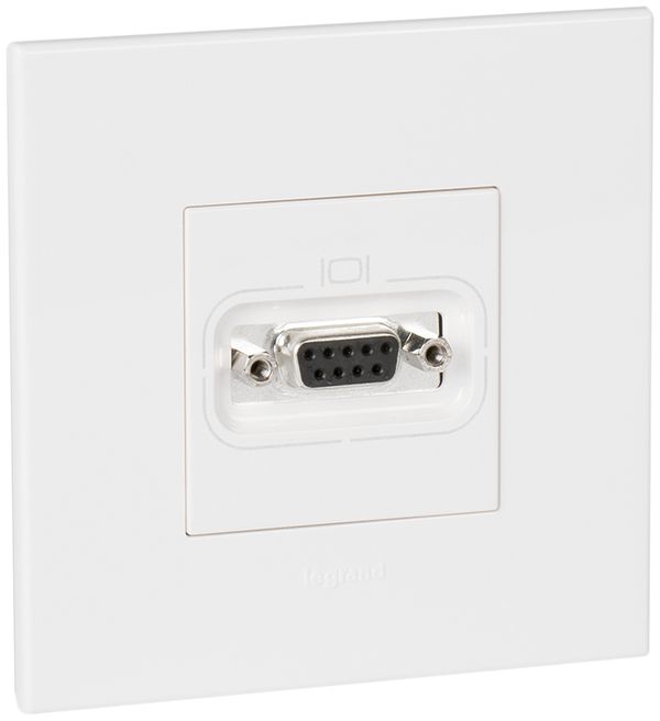 UP-Anschlussdose ATO RS232 D-Sub/9L weiss Gr.I