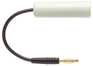 Prüfstecker Woertz schwarz mit Adapter