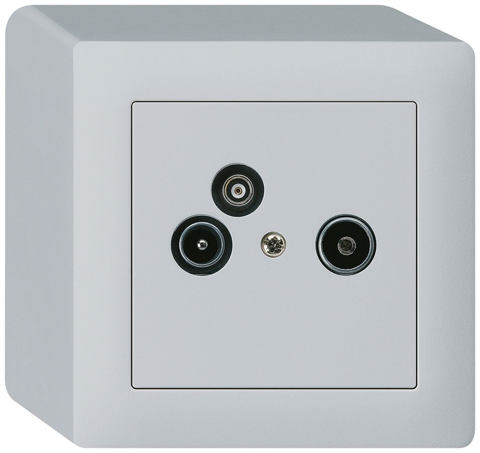 AP-Antennendose R/TV-Daten kallysto 2GHz 14db hellgrau