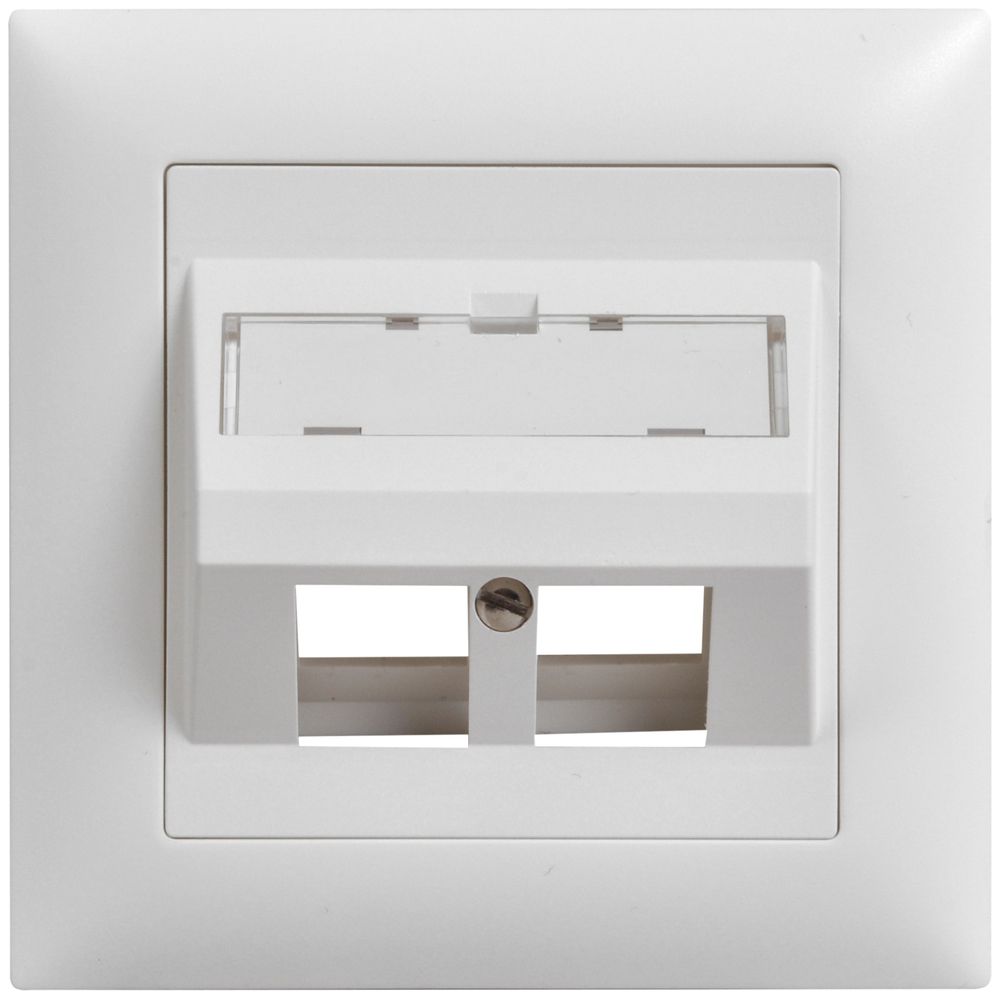 UP-Montageset Keystone Dätwyler weiss 2×, Edue, schräg