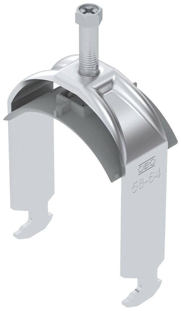Fixation rapide BET 2056 pied à H matière synthétique 58…64mm 1×câble aluminium