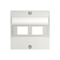 Abdeckset SIDUS zu 2RJ45 weiss