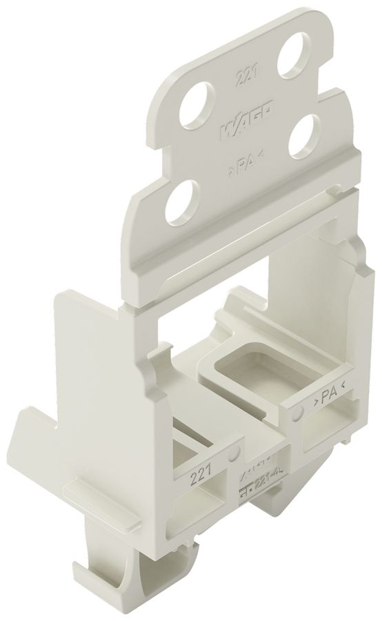 Adaptateur de fixation WAGO a.décharge de traction p.10×4mm² DIN15 Ex grc