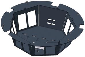 Boîtier Woertz pour DAK 8857/8861 12 FLF vertical vide