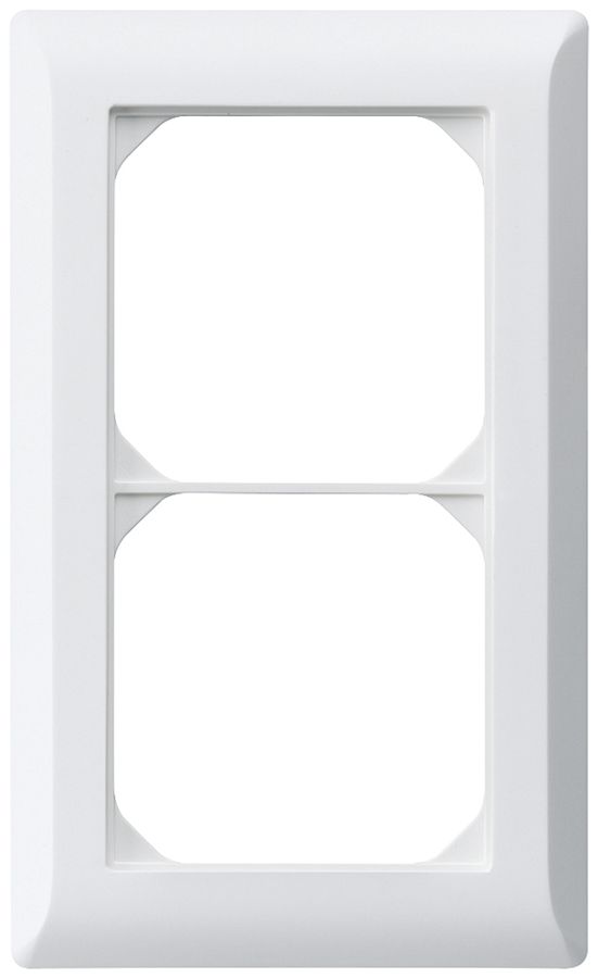 Cadre de recouvrement ENC kallysto.line 2×1 blanc 92×152mm