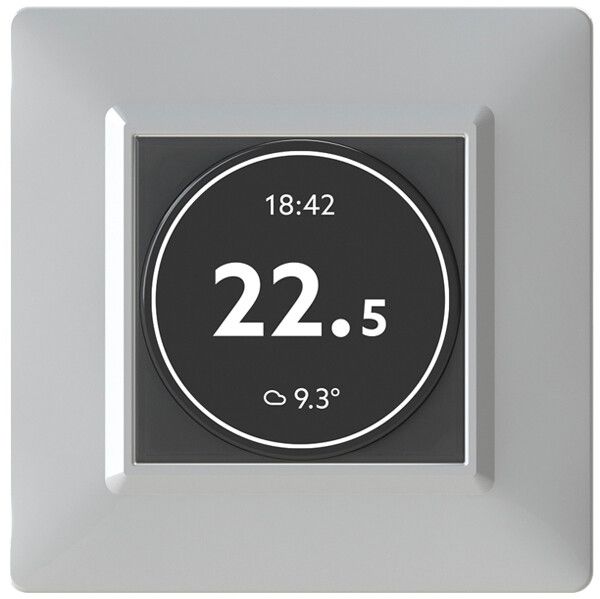 UP-Raumthermostat FINDER 4box SWIPE 5A/230VAC 7…33°C 132×10×112mm grau