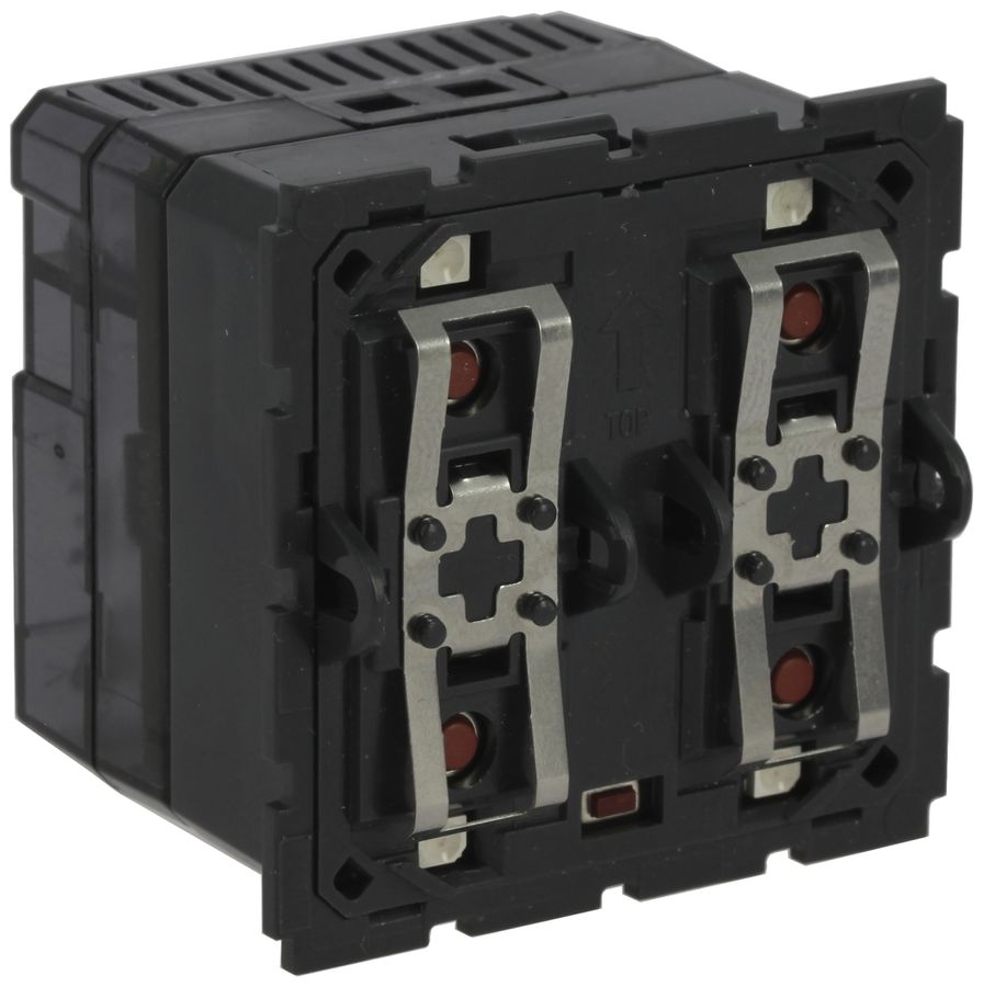 Actionneur-commutateur INC MyHome 2 touches 2 points actionnables noir