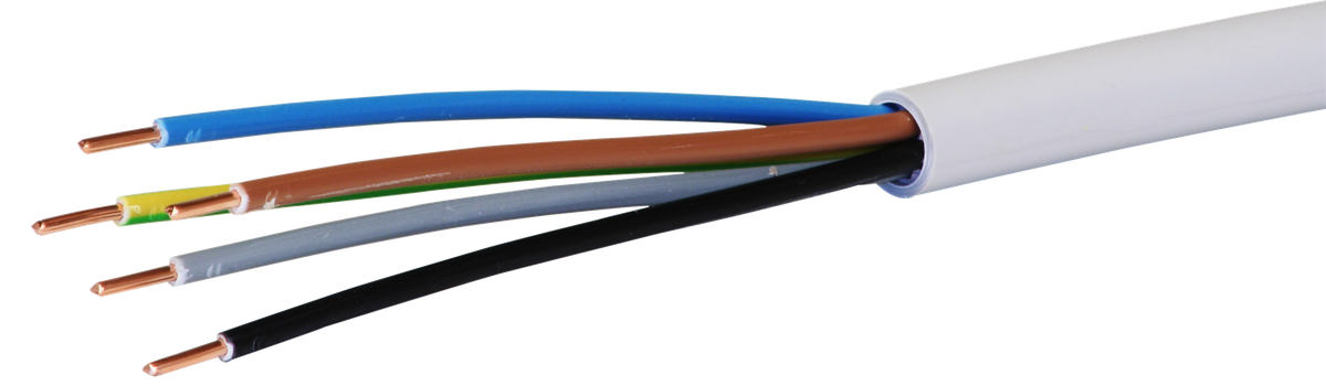 Installationskabel FE0 5×2.5mm² 3LNPE grau Dca