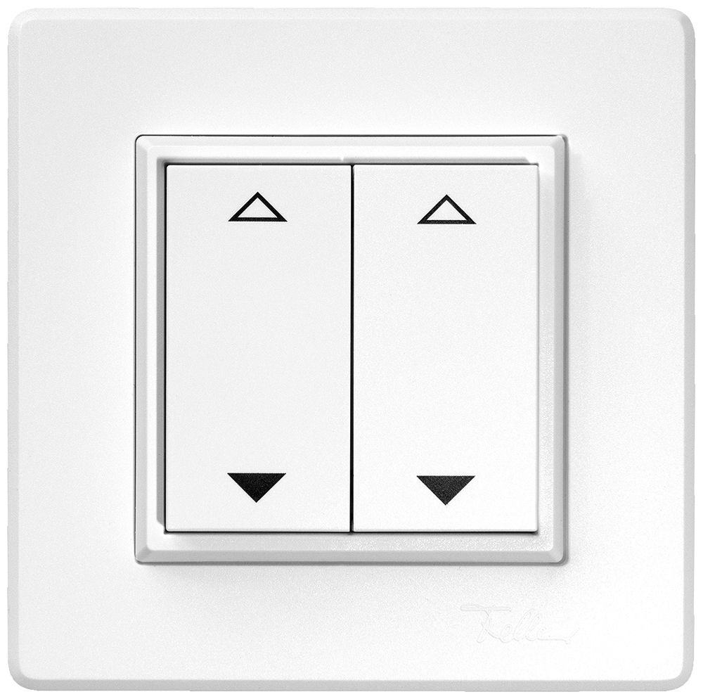 Poussoir RF AP ALADIN EnOcean EDIZIO.liv 4C/2T V/Λ sans piles blanc