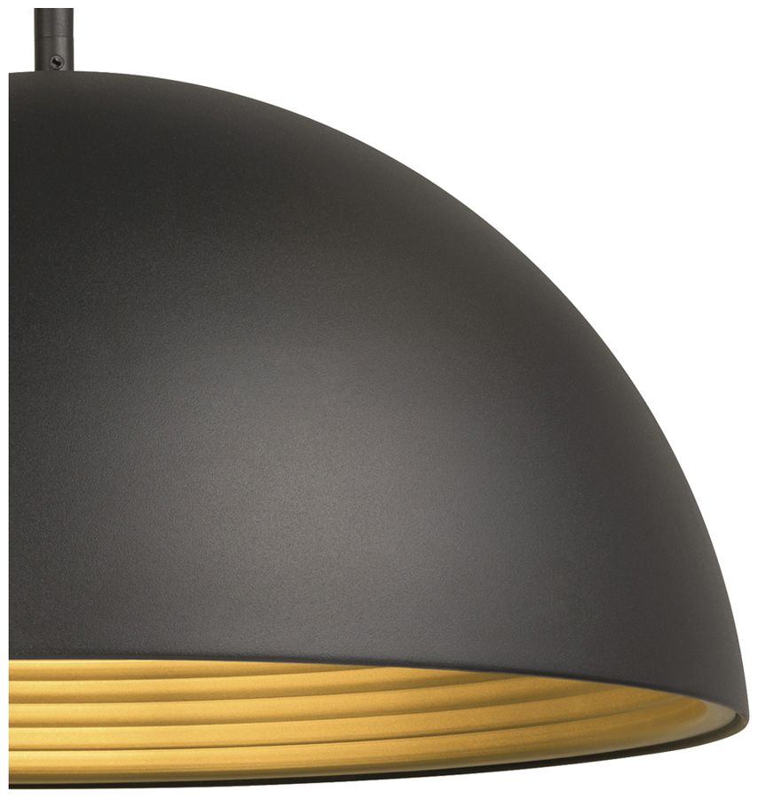 Pendelleuchte SLV FORCHINI M 50 E27 1×40W DIM Ø500mm schwarz/gold