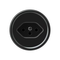 Steckdose origin 1×Typ 13 10A 230V 60×60mm schwarz