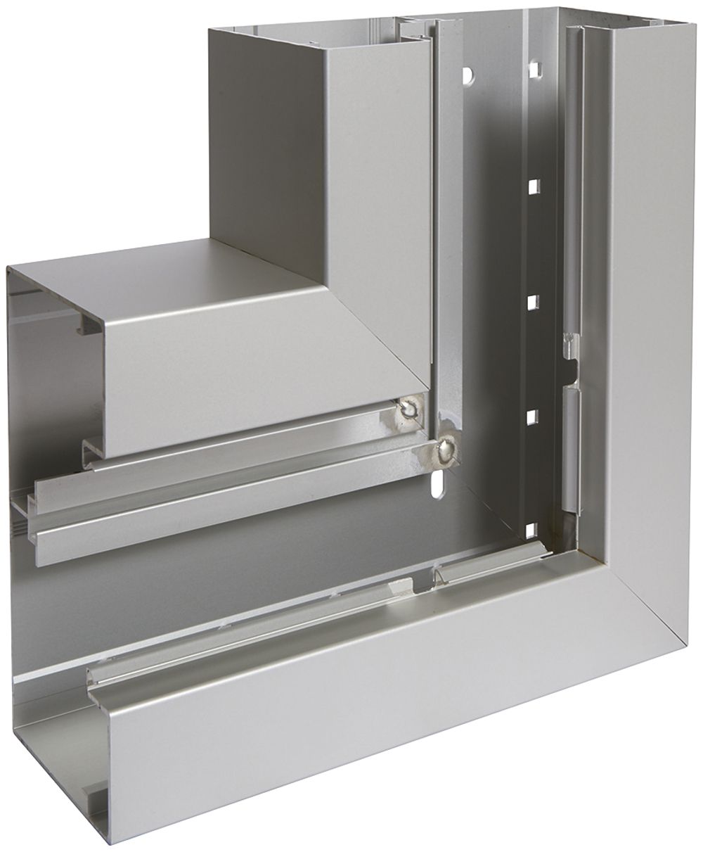 Angle plat Hager BRA 85170 alu