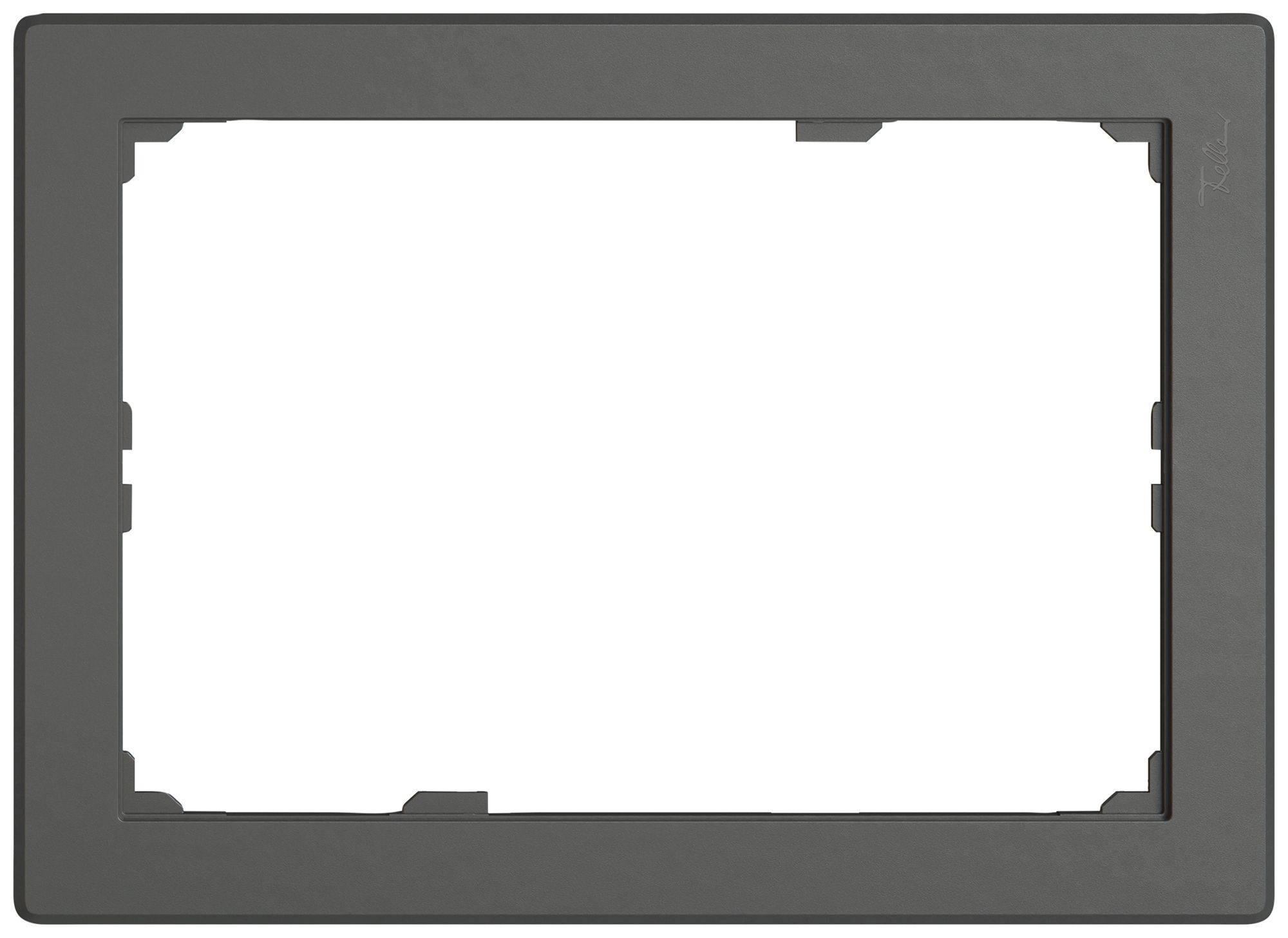 Frontplatte EDIZIO.liv SNAPFIX® für KNX-Panel 7" 120×180 mm dgu