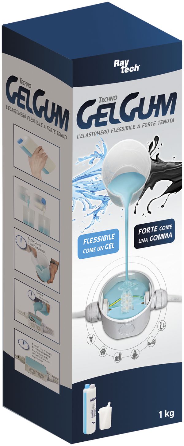 Isolierender Elastomer Raytech TechnoGelGum IP68 1kV 1kg
