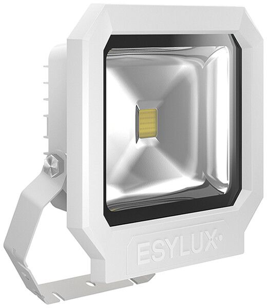Projecteur LED ESYLUX OFL SUN, 50W 3000K 4000lm 227×86×252mm IP65, blanc