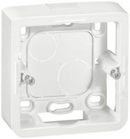 AP-Gehäuse MOS 1×2 Module weiss Tiefe=40mm