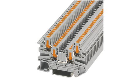 Durchgangs-Reihenklemmen, 4 mm²