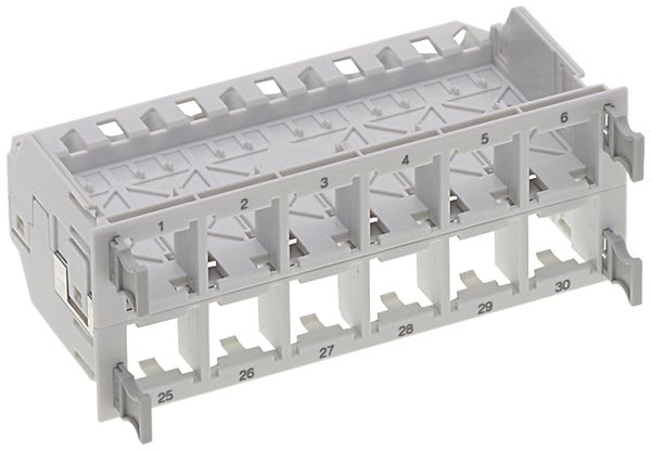 Supporto per modulo HD grigio chiaro per 4×12 moduli, schermato