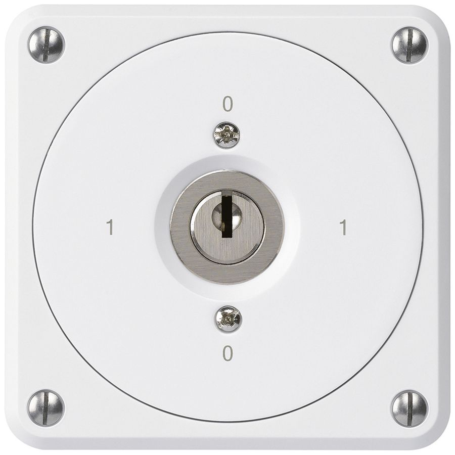 Interrupteur à clé ENC robusto sans clapet 0/2P blanc pour combinaison
