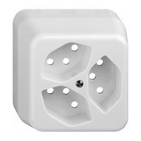 Capot AP FH pour 3×T13 blanc