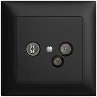 UP-Antennendose TV-R-Daten DD11 5…65MHz EDIZIOdue schwarz