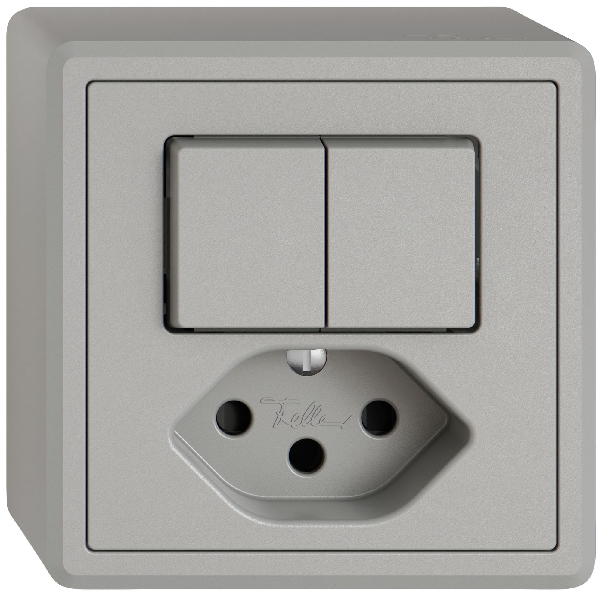 AP-Kombination EDIZIO.liv SNAPFIX® AR+Schema 3+T13 mit Shutter hgu