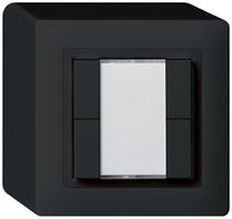 Poussoir universel AP 4×kallysto avec LED noir