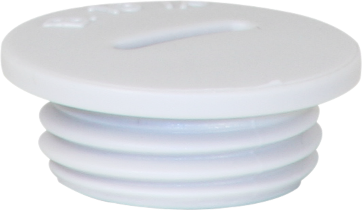 Stopfen mit Rand PS M16 hellgrau