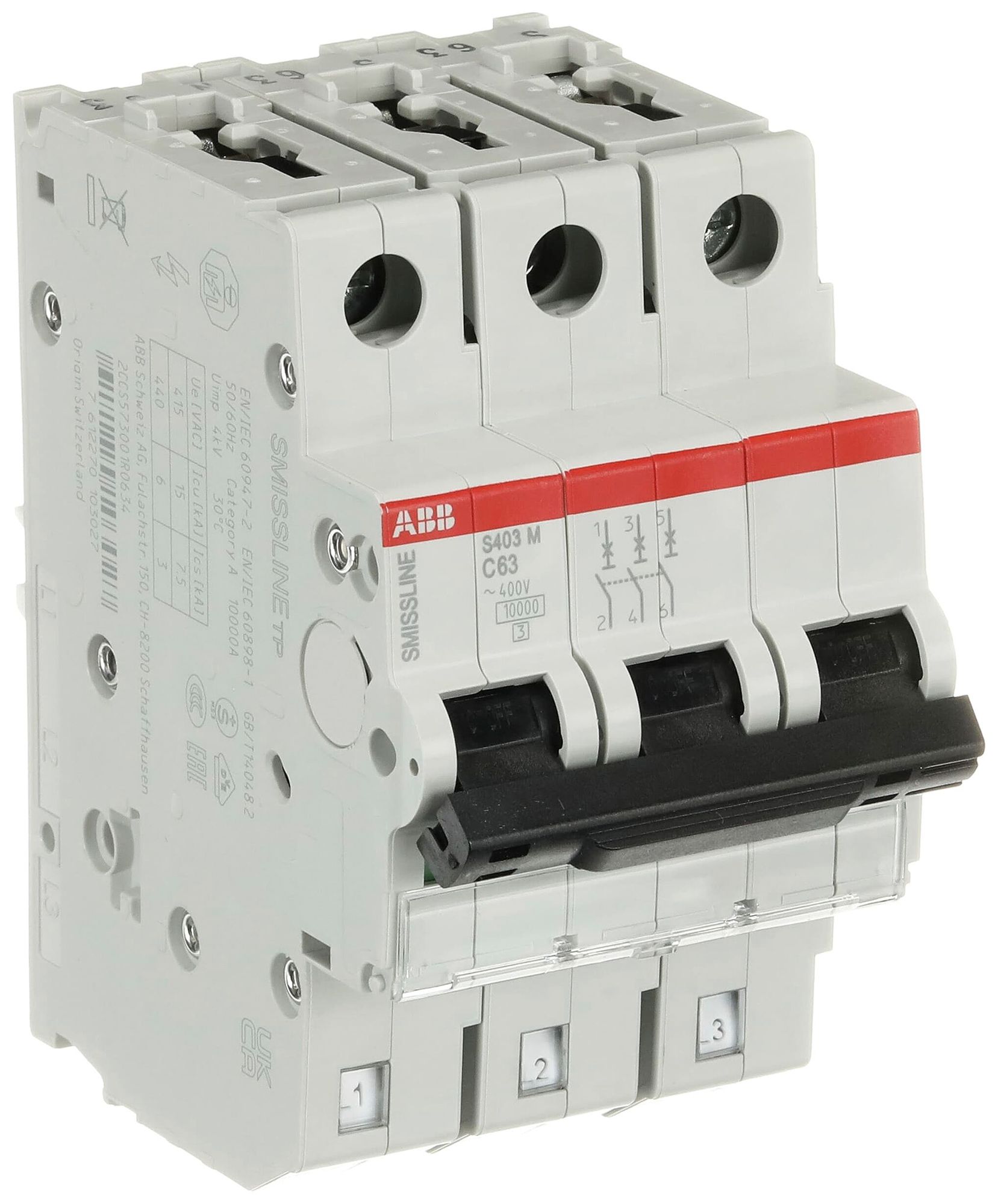 Disgiuntore SMISSLINE TP S 3×63A C 10kA