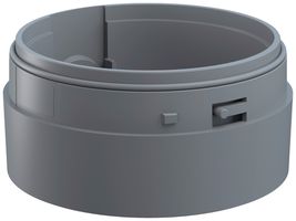 Adaptateur WERMA Maxi, p.colonne de signalisation, presse-étoupe latéral, gris