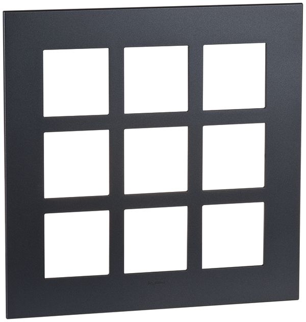 Telaio di copert. ATO 3×3 moduli grigio grafite