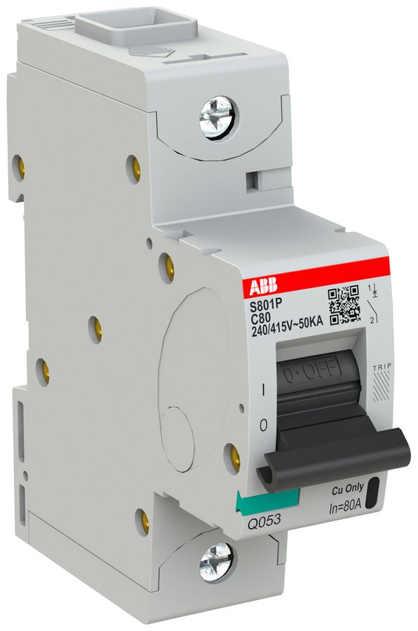 Leitungsschutzschalter ABB S801P-C80 1P 230V C-80A 50kA 1.5TE