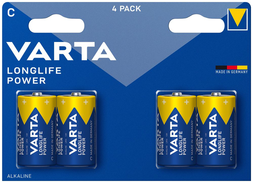 Pila VARTA Longlife Power C blister a 4 pezzi