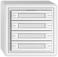 AP-KNX-Taster RGB EDIZIO.liv SNAPFIX® Temperaturfüh.RGB-LED Pap.8×T 1-Tbed.ws