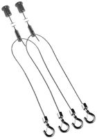 Kit sospensione a corda ESYLUX PNL100PDL per plafoniera Panel STELLA, Ø40×1000mm